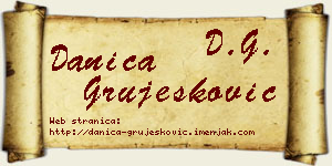 Danica Grujesković vizit kartica